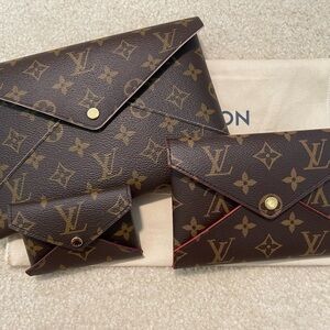 Louis Vuitton Monogram Kirigami Envelope Clutch Set (3)